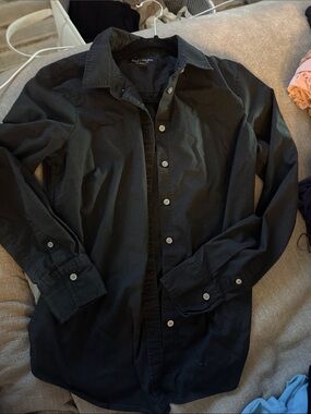 Banana Republic Black Riley Tailored Fit Shirt